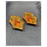 Vintage matching ashtrays