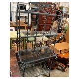 Bakers rack ( metal & glass)