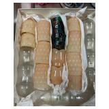 Box of assorted candle votives