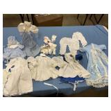 Baby doll clothes, and doll stand