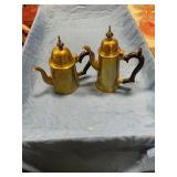 Vintage brass coffee and tea pot