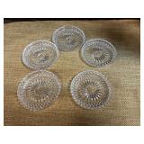 Crystal glass coasters