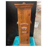 Wooden toilet paper holder