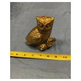 Brass owl figurine