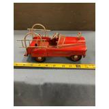 Miniature pedal car, fire car decor