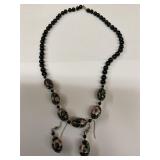 Necklace and matching earrings.