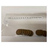 1910-1919 Lincoln pennies