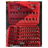 Plastic case of drill bits
