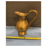 Brass water pitcher