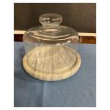 Marble & Glass Cheese ball dome
