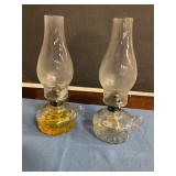 2 Finger Oil Lamps 12ï¿½ tall