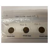 1920 Lincoln cent set