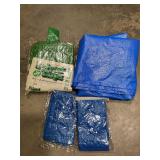 Assorted size tarps