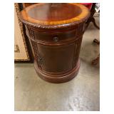 Round Drum Table w drawer and storage