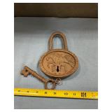 Decorative lock and key