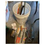 Bucket of miscellaneous tools