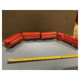 Antique metal toy train