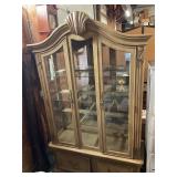 China hutch with bottom storage missing shelves