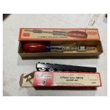 Craftsman ratchet, screwdriver& 9 piece socket set