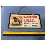 Bathroom sign