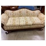 Antique Victorian floral sofa