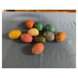 Decorative alabaster eggs