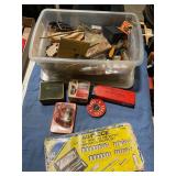 Socket set 40 pieces & tote of miscellaneous