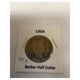 1904 barber half dollar