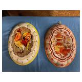 Vintage decorative tin wall art