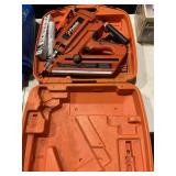 Paslode nail gun w/case,  battery & framing fuel