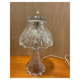 Crystal glass lamp 16ï¿½ tall