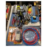 Dryer cords, hoses, assorted tools & Ryobi drill
