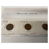 1918 Lincoln cent set