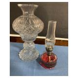 Glass candle burner , mini oil lamp