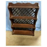 Wooden wall shelf/spice rack 28ï¿½x21ï¿½