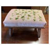 Needle art footstool