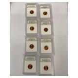 Assorted uncirculated Lincoln pennies