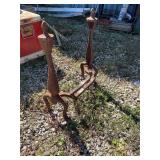 Cast iron fireplace irons