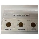1916 p,d,s set Lincoln pennies