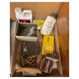 Assorted brass and accessories