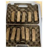 11 Sig Sauer 9mm magazines w case