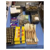 Assorted brass and number two tournament darts