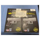 Glock rubber back stick on grips & repair rail kit