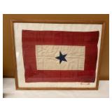 WWII Blue Star Flag In window if son fought in war