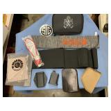 Gun Holsters & Accessories w/ gun manuals