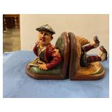 Ceramic Golf Bookends