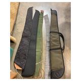 Four rifle soft cases
