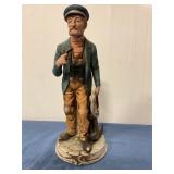 Napcoware marked Sea Captain Statue 12" tall