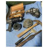 Heat gun, Drill, hammer & extras