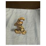 Antique cast iron goat bottle opener 4"